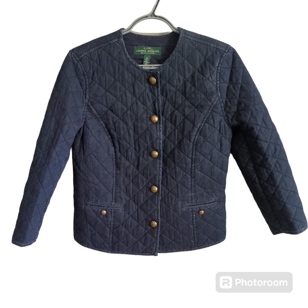 Lauren Ralph Lauren Navy Quilted Jacket